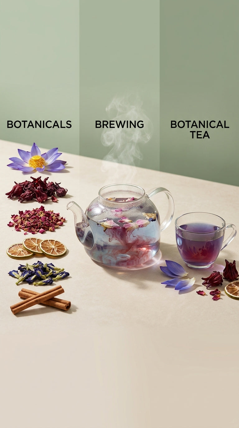 Spiritual Awakening Botanical Combo | Blue Lotus, Hibiscus, Rose, Lime, Butterfly Pea & Cinnamon