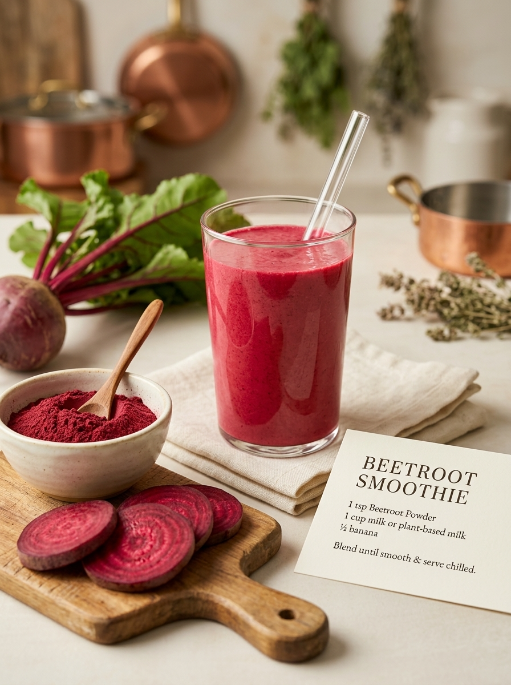 Natural Beetroot Powder | Dried Beetroot Powder | Greenova Ceylon Botanicals