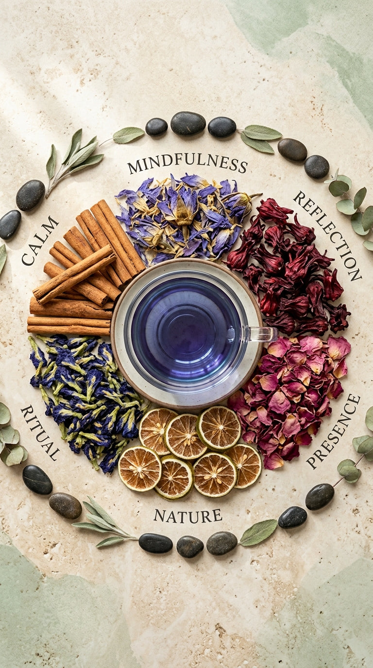 Spiritual Awakening Botanical Combo | Blue Lotus, Hibiscus, Rose, Lime, Butterfly Pea & Cinnamon