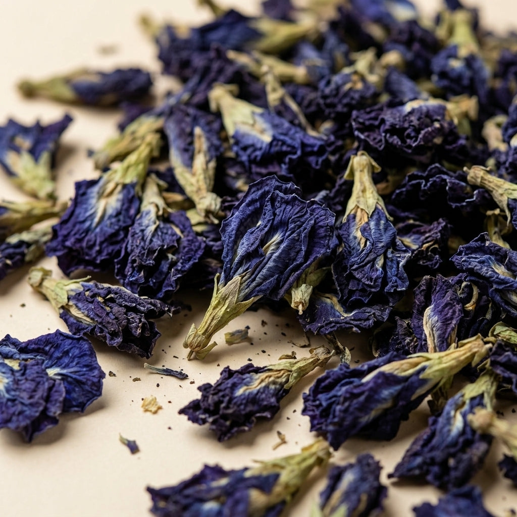 Dried Blue Butterfly Pea Flowers | Natural Ceylon Botanical Tea | Greenova Ceylon Botanicals