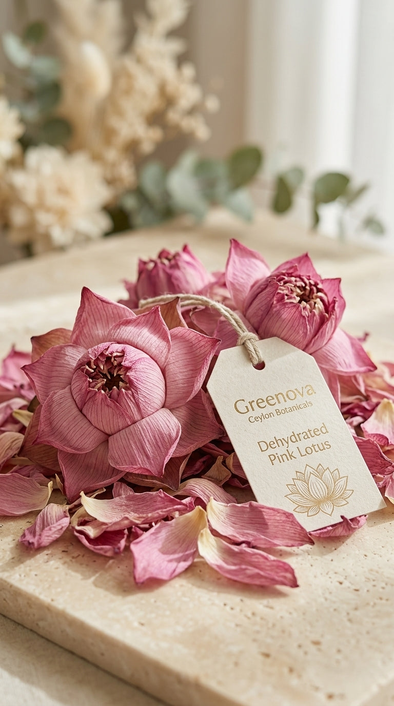 Dehydrated Pink Lotus Flowers – Natural Dried Lotus for Tea & Herbal Infusions