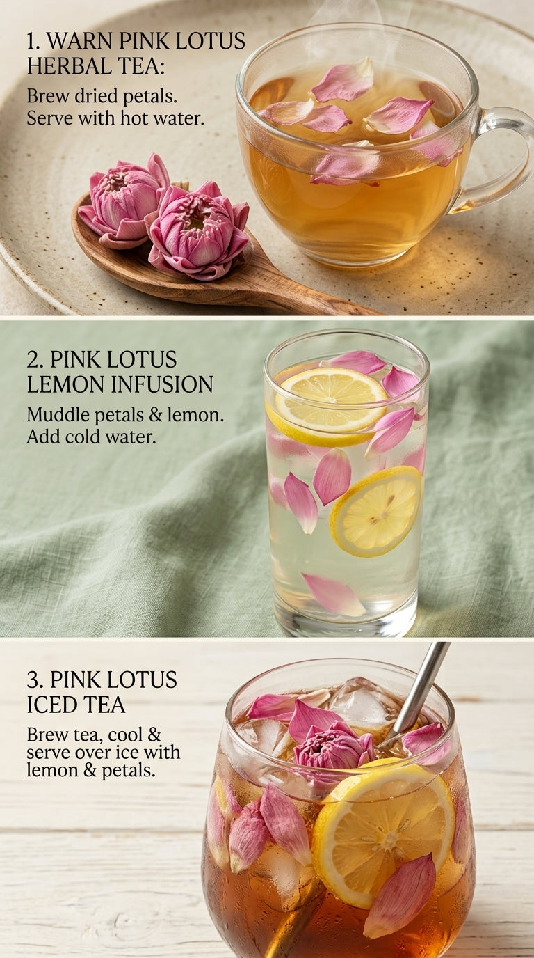 Dehydrated Pink Lotus Flowers – Natural Dried Lotus for Tea & Herbal Infusions