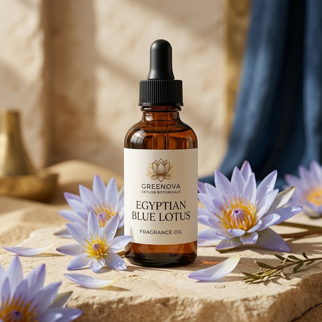Egyptian Blue Lotus Fragrance Oil 15ml | Spiritual & Meditation Inspired Fragrance | Greenova Ceylon Botanicals
