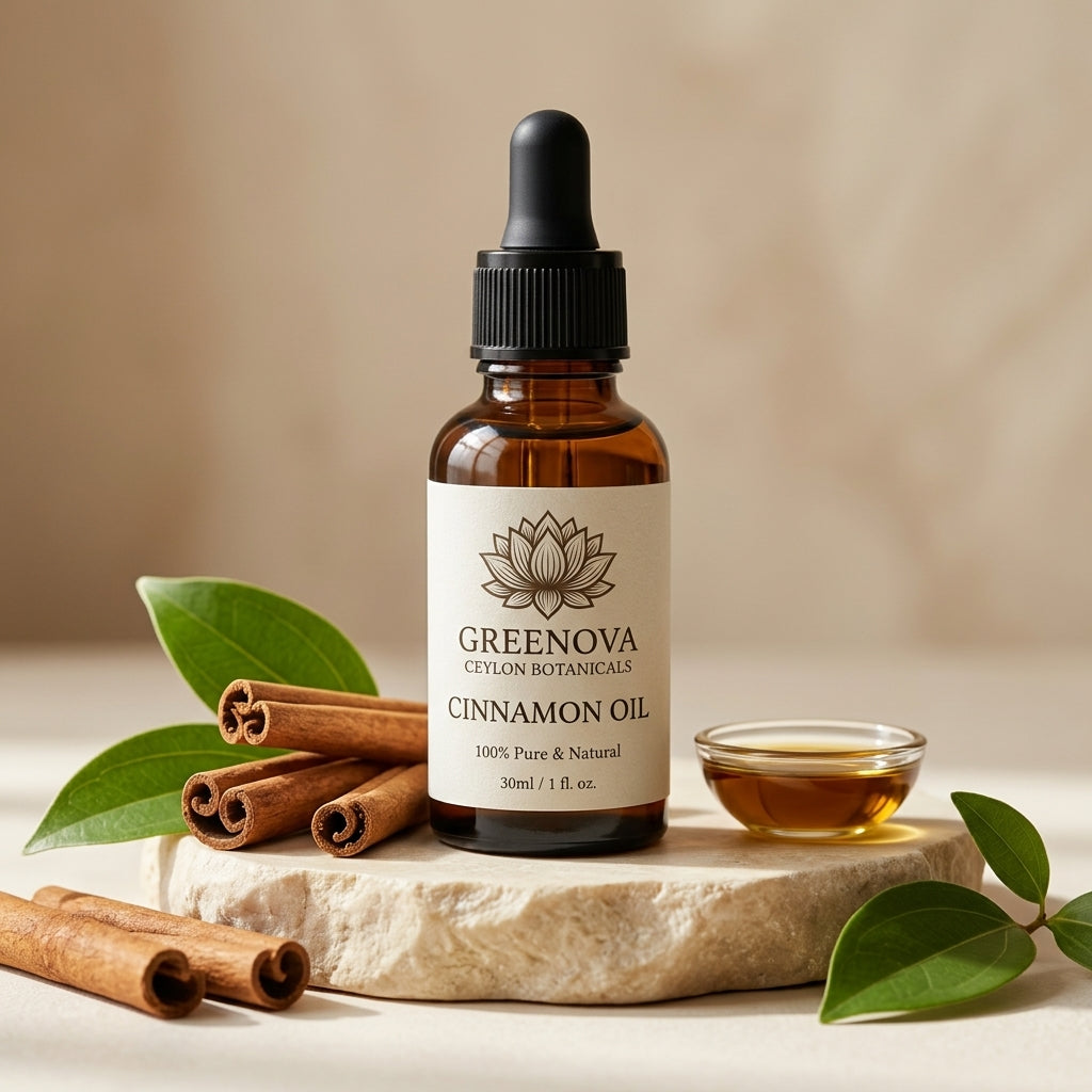 Cinnamon Oil 15ml – Ceylon Cinnamon Botanical Fragrance Oil | Greenova Ceylon Botanicals