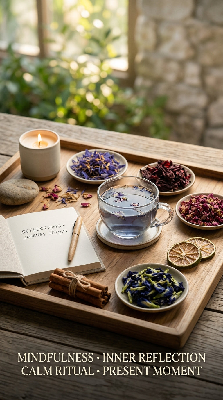 Spiritual Awakening Botanical Combo | Blue Lotus, Hibiscus, Rose, Lime, Butterfly Pea & Cinnamon