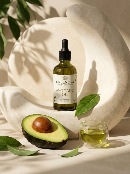 Avocado Oil for Skin & Hair Care | Greenova Ceylon Botanicals 15ml