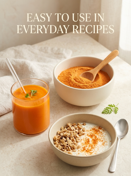 Natural Carrot Powder | Dried Carrot Powder | Greenova Ceylon Botanicals