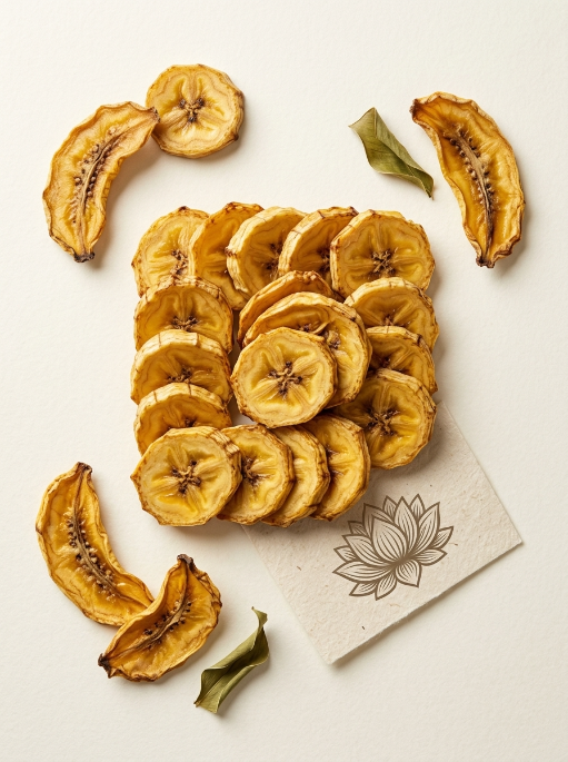 Dehydrated Banana Slices | Natural Dried Banana | Greenova Ceylon Botanicals