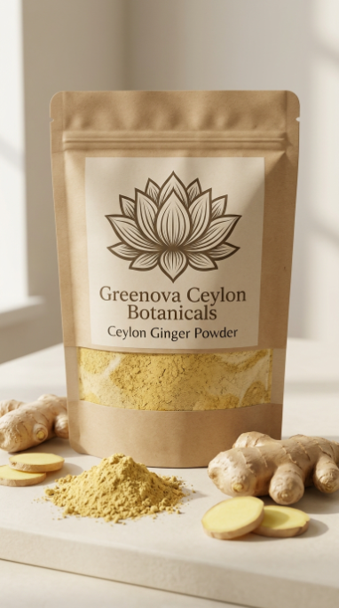 Natural Ginger Powder | 100% Pure Dried Ginger Powder | Greenova Ceylon Botanicals