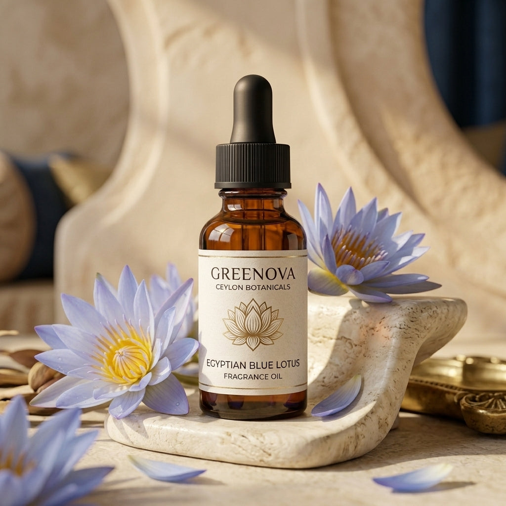 Egyptian Blue Lotus Fragrance Oil 15ml | Spiritual & Meditation Inspired Fragrance | Greenova Ceylon Botanicals