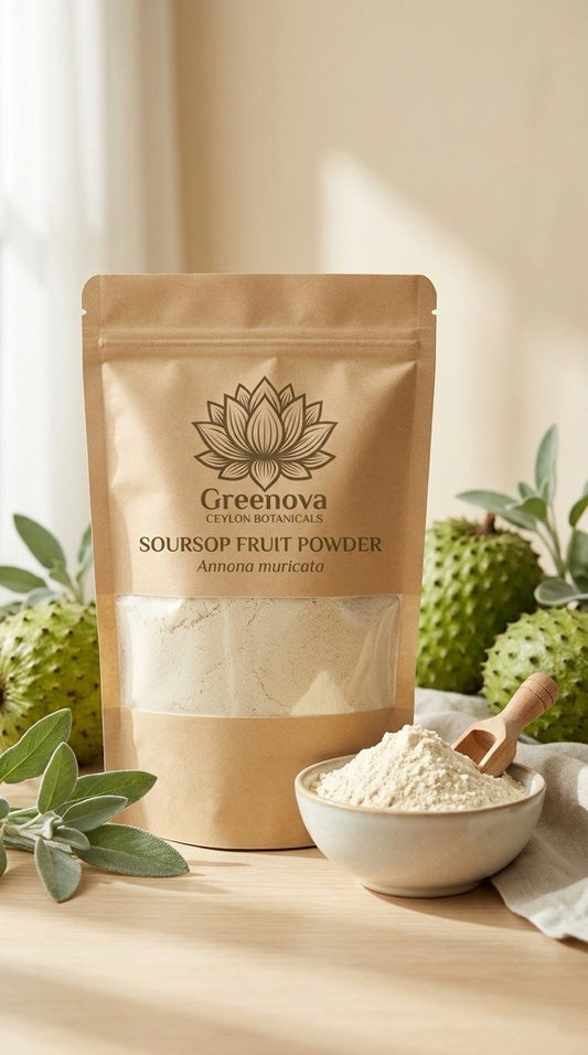 Premium Soursop Fruit Powder | Annona muricata | 100% Natural | Greenova Ceylon Botanicals