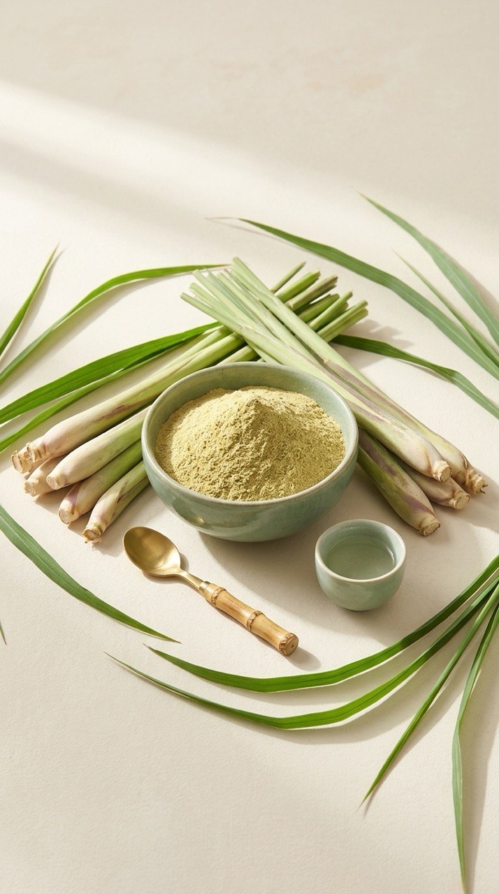 Premium Lemongrass Powder | Cymbopogon citratus | 100% Natural | Greenova Ceylon Botanicals