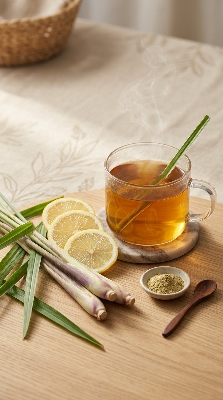 Premium Lemongrass Powder | Cymbopogon citratus | 100% Natural | Greenova Ceylon Botanicals