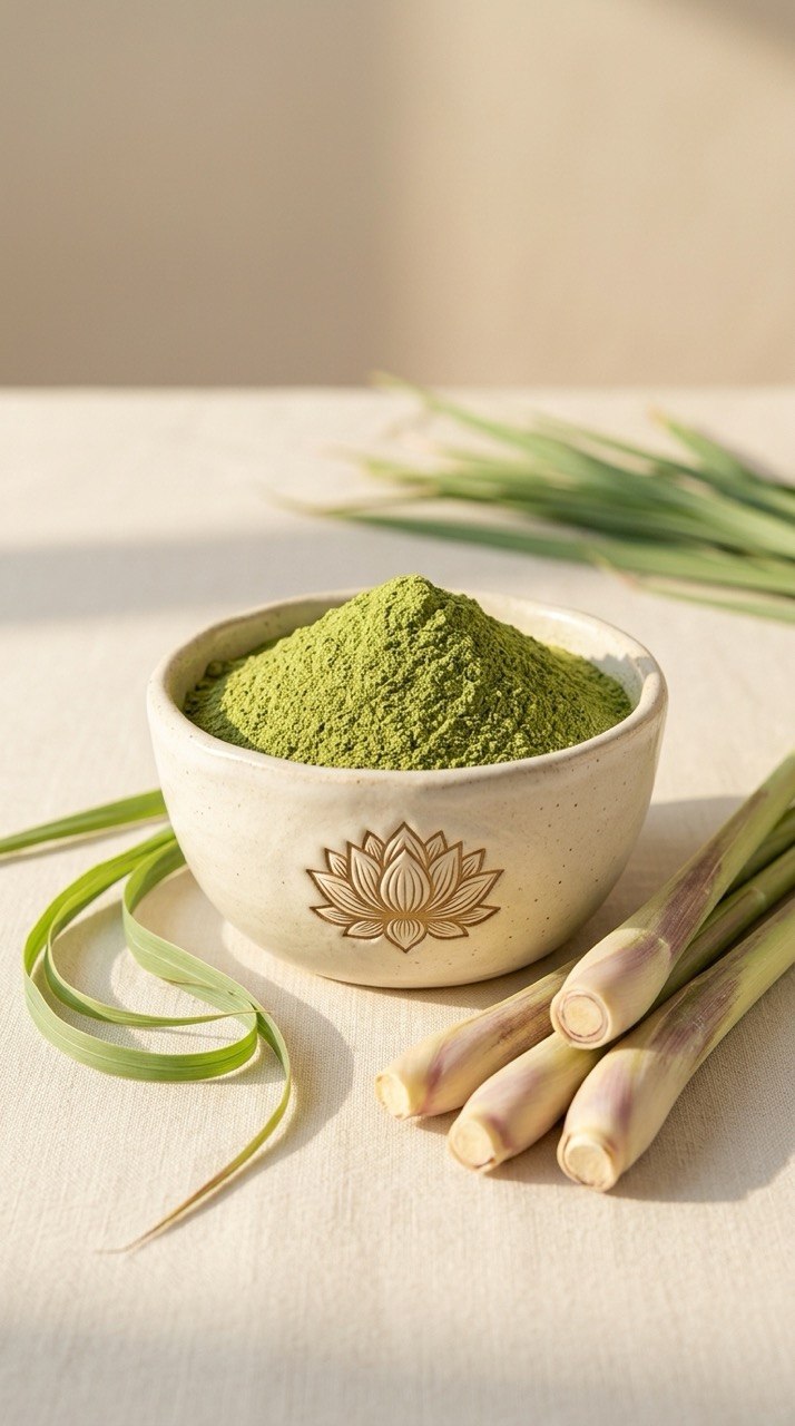 Premium Lemongrass Powder | Cymbopogon citratus | 100% Natural | Greenova Ceylon Botanicals