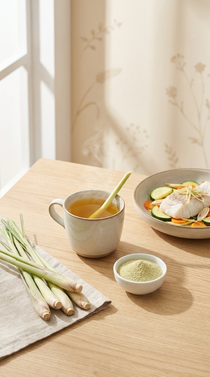 Premium Lemongrass Powder | Cymbopogon citratus | 100% Natural | Greenova Ceylon Botanicals