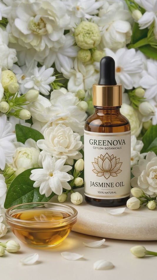 Jasmine Oil – Premium Floral Botanical Oil | Elegant Jasmine Fragrance | Greenova Ceylon Botanicals